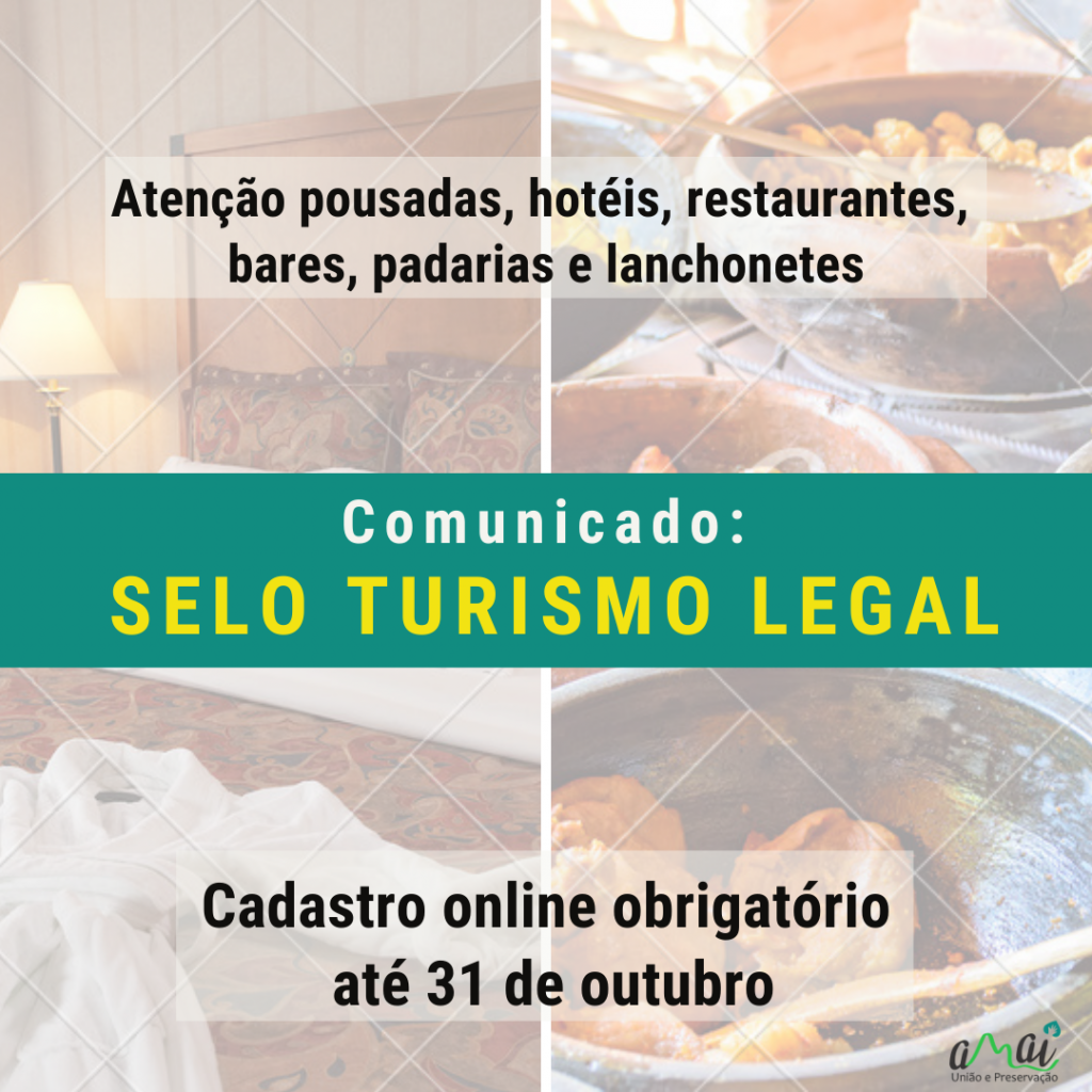 cadastro para o Selo Turismo Legal em IbitipocaA